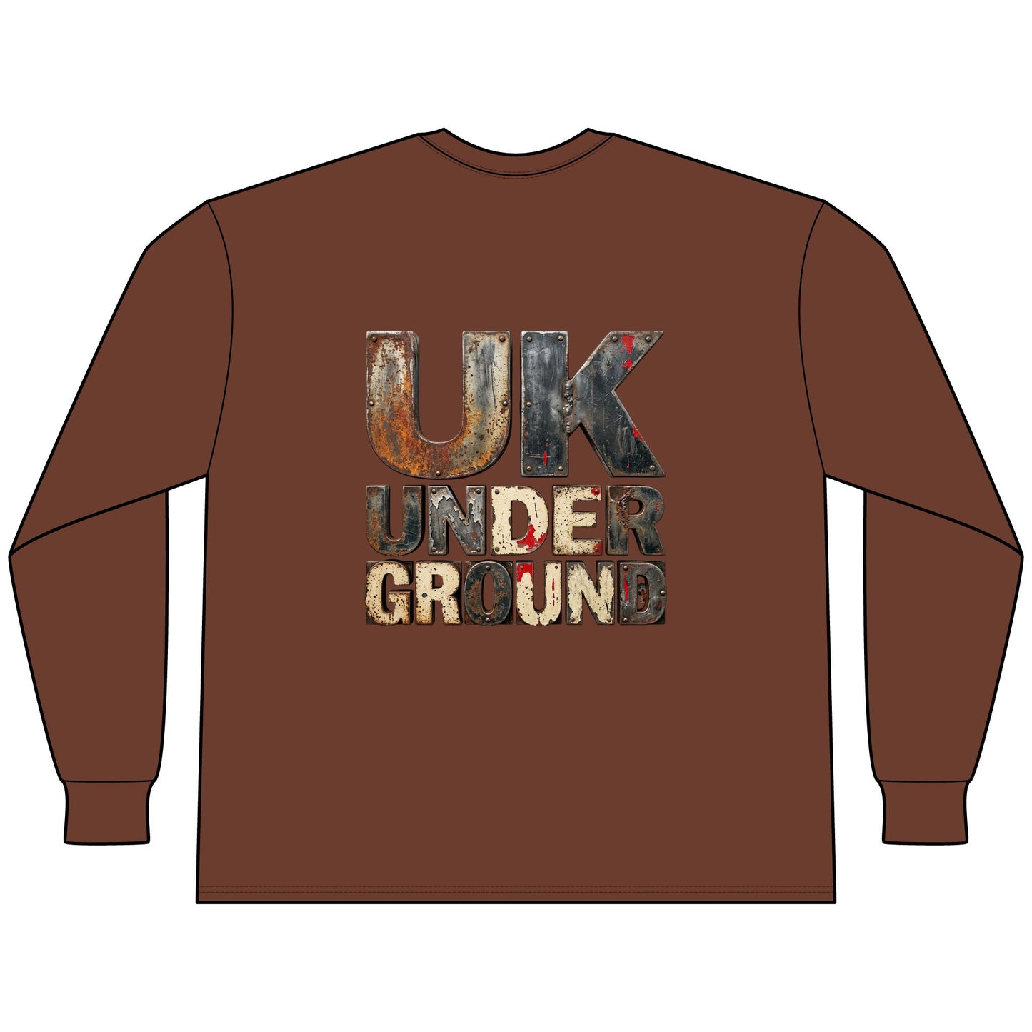 UK Underground Rust Texture Long Sleeve Tee -  "Urban Fashion & Streetwear | Craftklart"