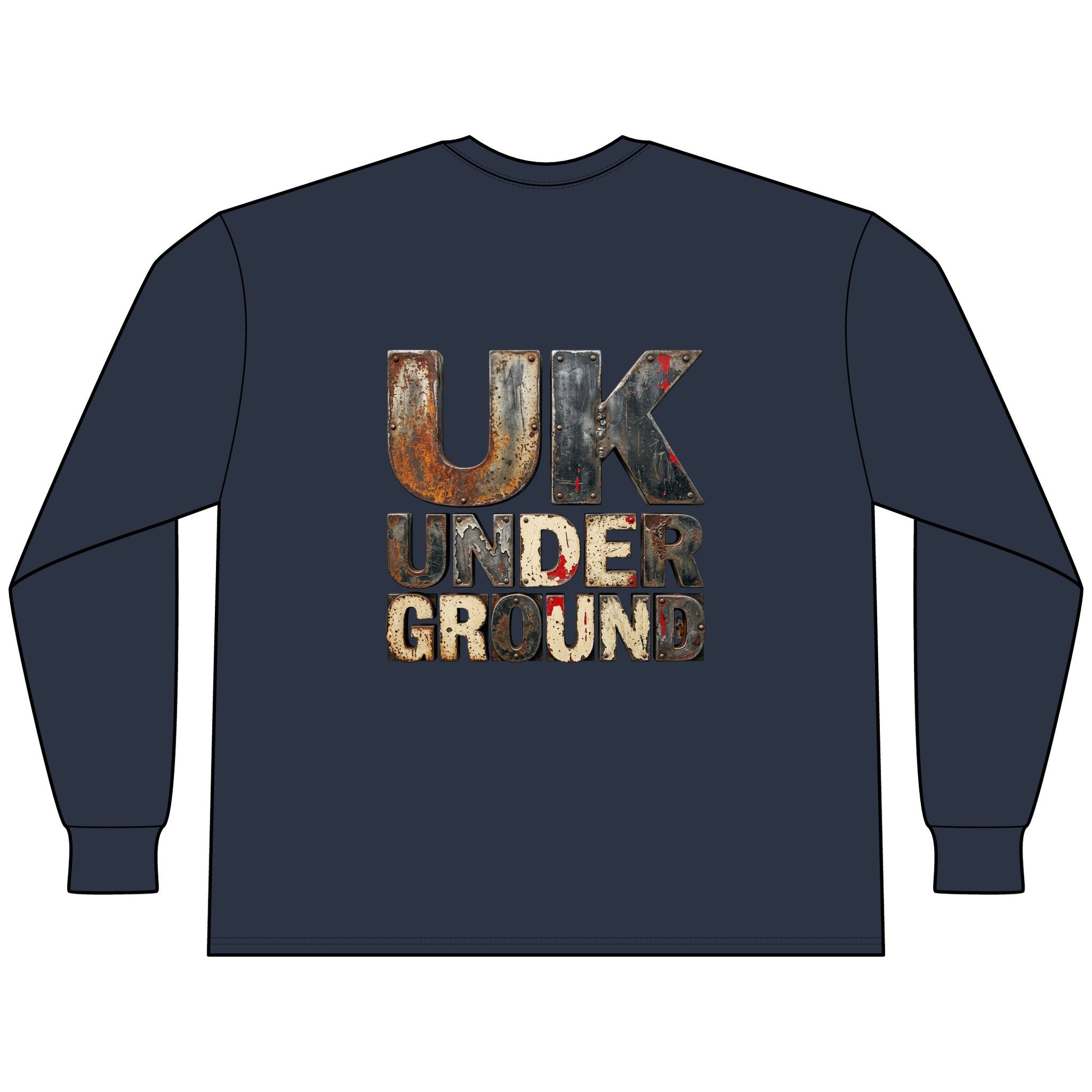 UK Underground Rust Texture Long Sleeve Tee -  "Urban Fashion & Streetwear | Craftklart"