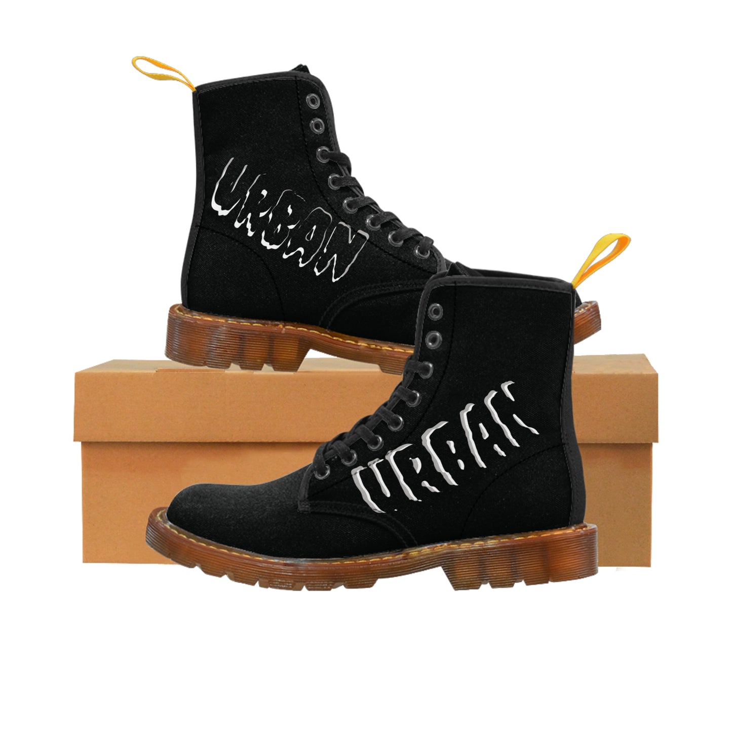 Men's  Black Urban Canvas Boots - Premium Shoes from Craftklart.store - Just $79.99! Shop now at Craftklart.store