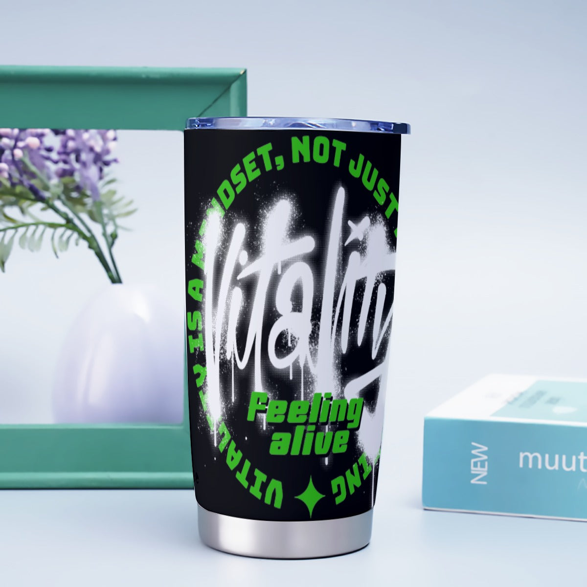 Summer Hot/Cold Black Tumbler 20oz - Premium Tumbler from Yoycol - Just $22! Shop now at Craftklart.store