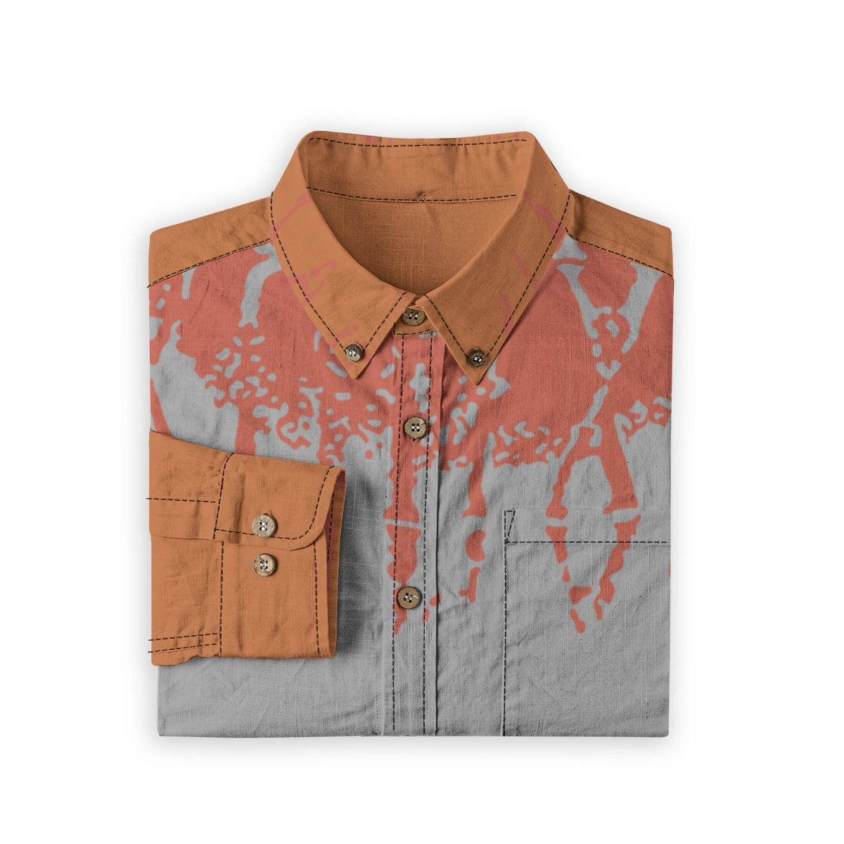 Men's Casual Lapel Long Sleeve Cotton Shirt - Premium Shirt from Yoycol - Just $49! Shop now at Craftklart.store