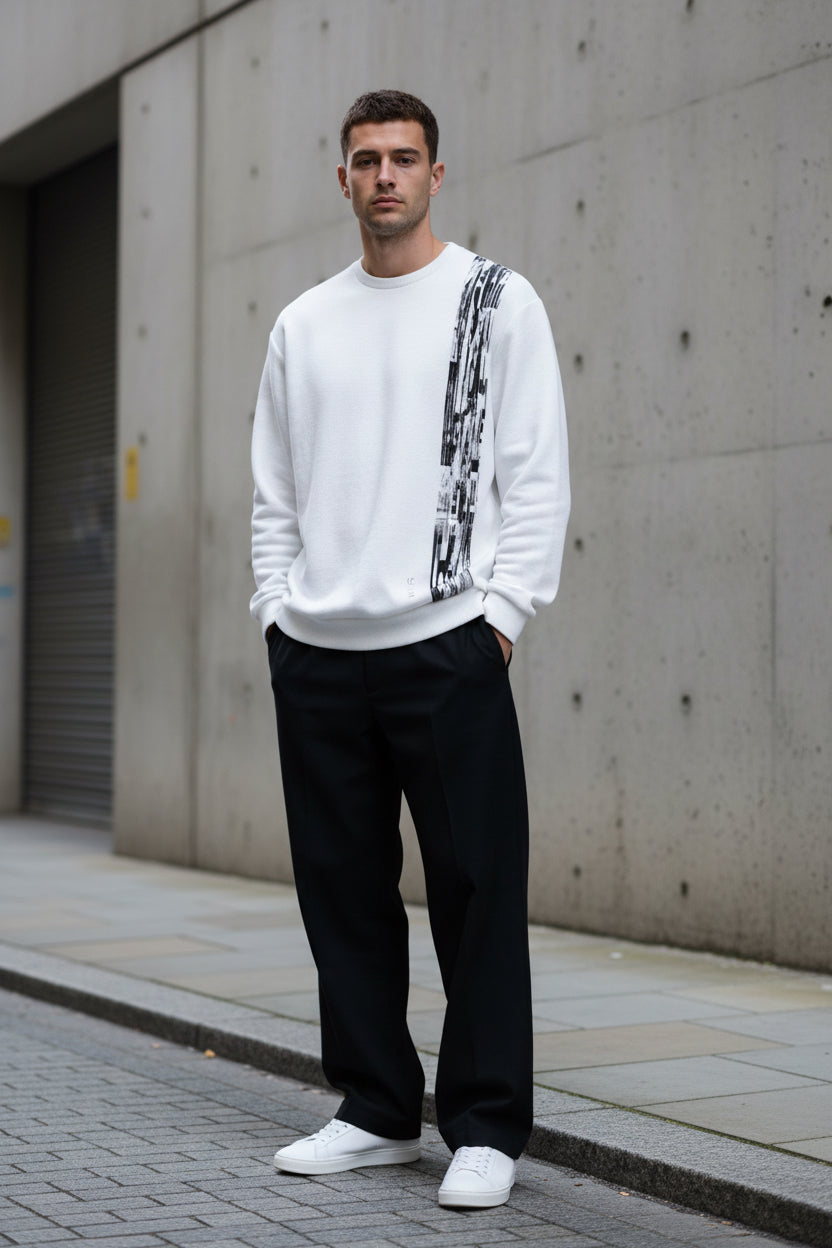 Urban Casual (AOP) O-Neck Sweatshirt | Minimalist Streetwear | Craftklart