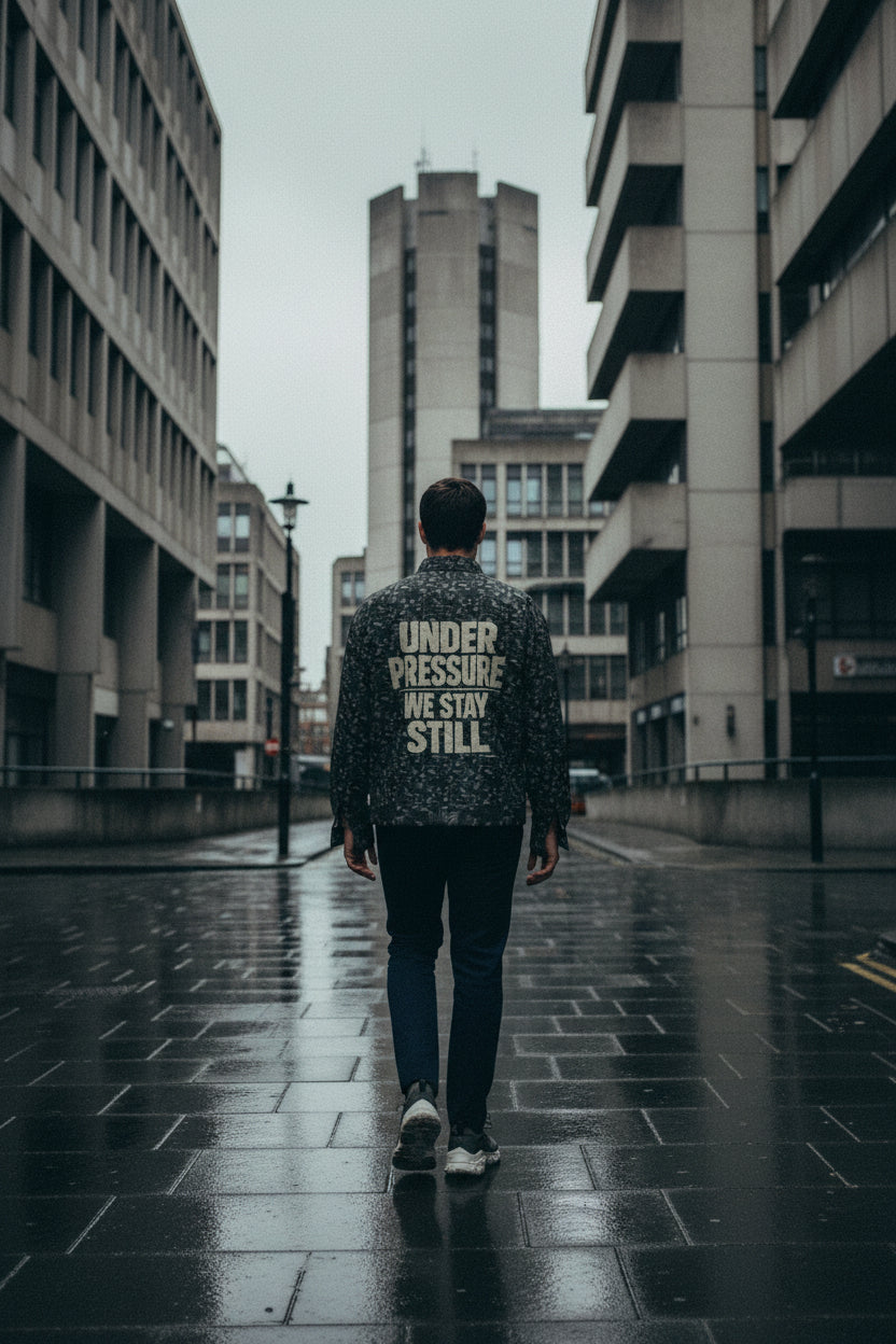 Urban streetwear lapel jacket by Craftklart featuring a modern design, stylish lapel collar, and urban fashion details.
