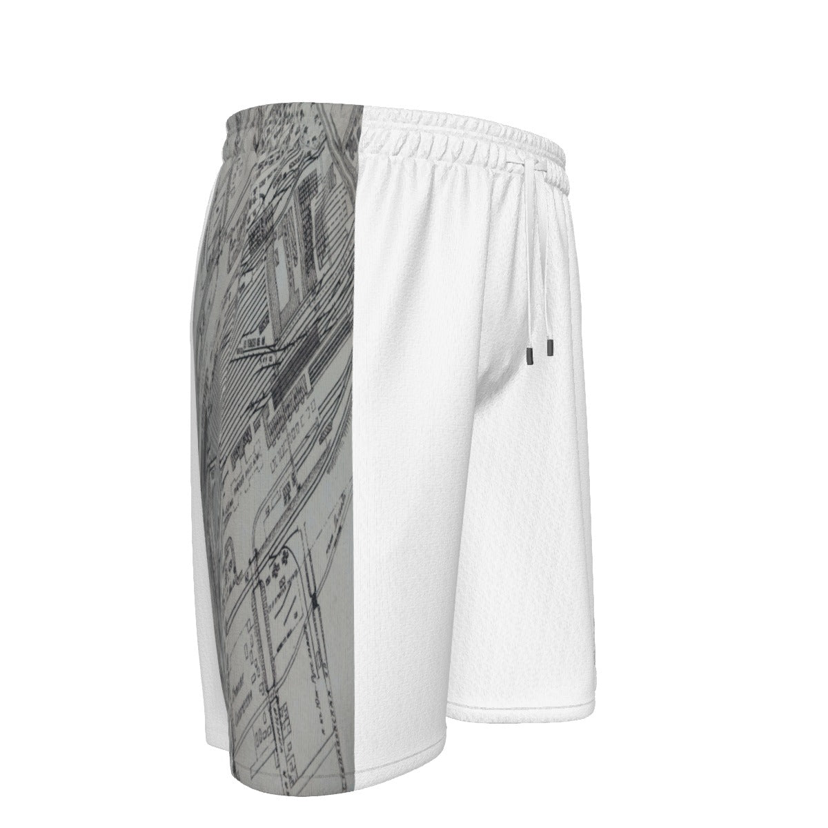 White All-Over Print Unisex Short Pants | 310GSM Cotton - Premium Shorts from Craftklart.store - Just $49.98! Shop now at Craftklart.store