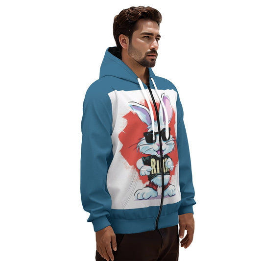 Unisex Cotton Pullover Hoodie With Zipper Closure - Premium Hoodies from Yoycol - Just $48! Shop now at Craftklart.store