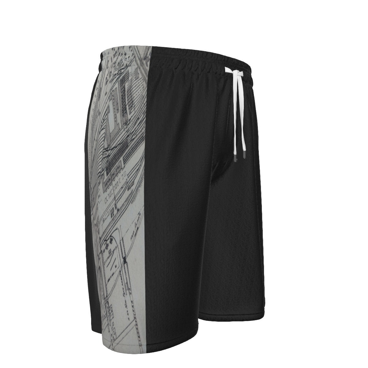 Black All-Over Print Unisex Short Pants | 310GSM Cotton - Premium Shorts from Craftklart.store - Just $49.95! Shop now at Craftklart.store