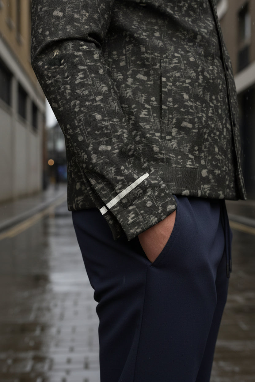 Urban Streetwear Lapel Jacket by Craftklart, stylish men's jacket with urban design and casual fit, perfect for street fashion looks.