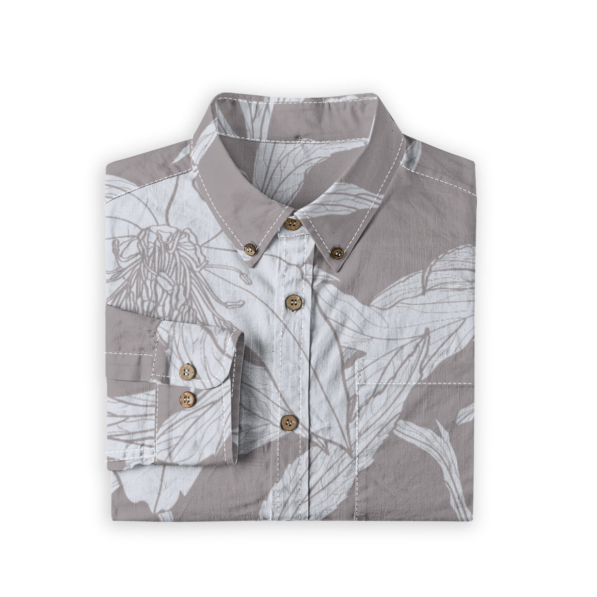 Men's Urban Casual Cotton Lapel Long Sleeve Shirt