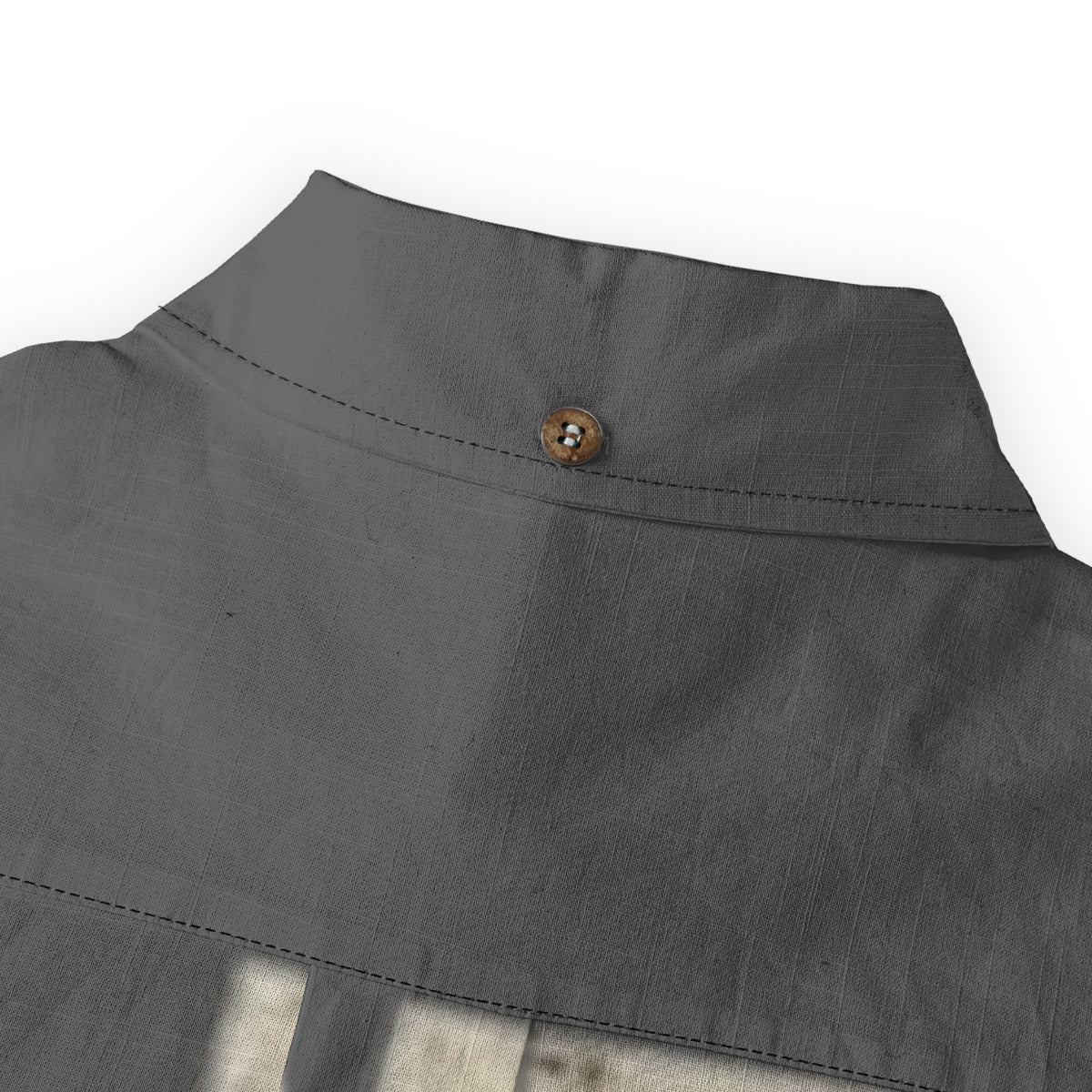 Craftklart men's slub cotton long-sleeve shirt with linen-feel fabric, casual streetwear style, shown in a relaxed fit.