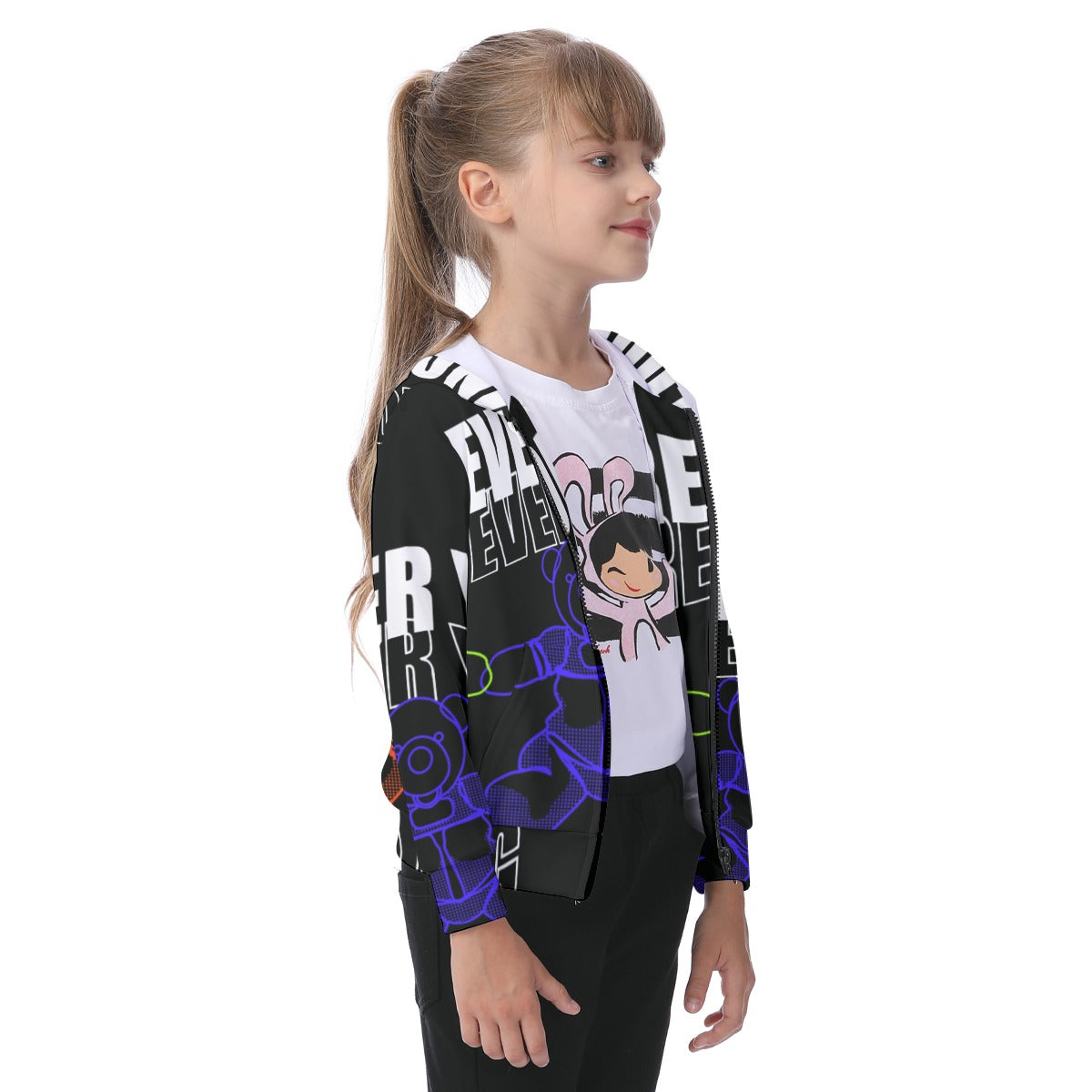 Unisex Ever You All-Over Print Kid's Zip-up Hoodie With Patch Pocket - Premium Hoodie from Craftklart.store - Just $28! Shop now at Craftklart.store