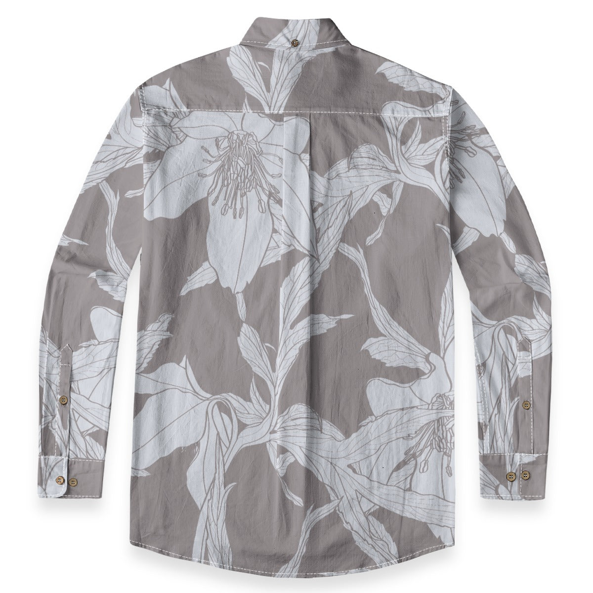 Men's Urban Casual Cotton Lapel Long Sleeve Shirt