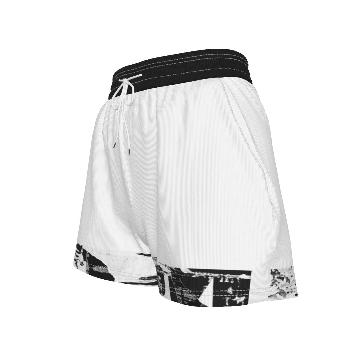 Urban White (AOP) Women's Casual Shorts - Premium Shorts from Craftklart.store - Just $14.98! Shop now at Craftklart.store