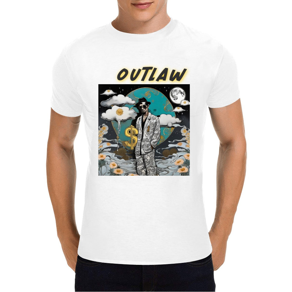 Men's  Outlaw Cotton T-Shirt - Premium T-Shirt from Craftklart.store - Just $16! Shop now at Craftklart.store