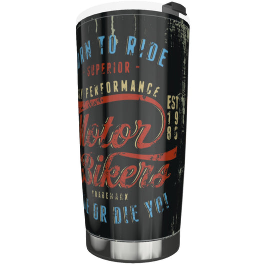 Summer Men's Born to Ride Hot/Cold Tumbler 20oz - Premium Tumbler from Yoycol - Just $23.50! Shop now at Craftklart.store