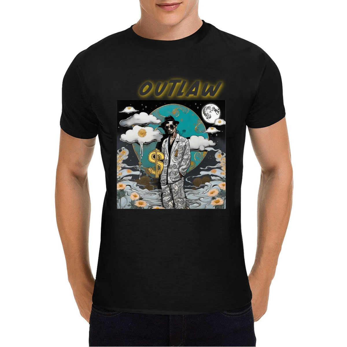 Men's  Outlaw Cotton T-Shirt - Premium T-Shirt from Craftklart.store - Just $16! Shop now at Craftklart.store