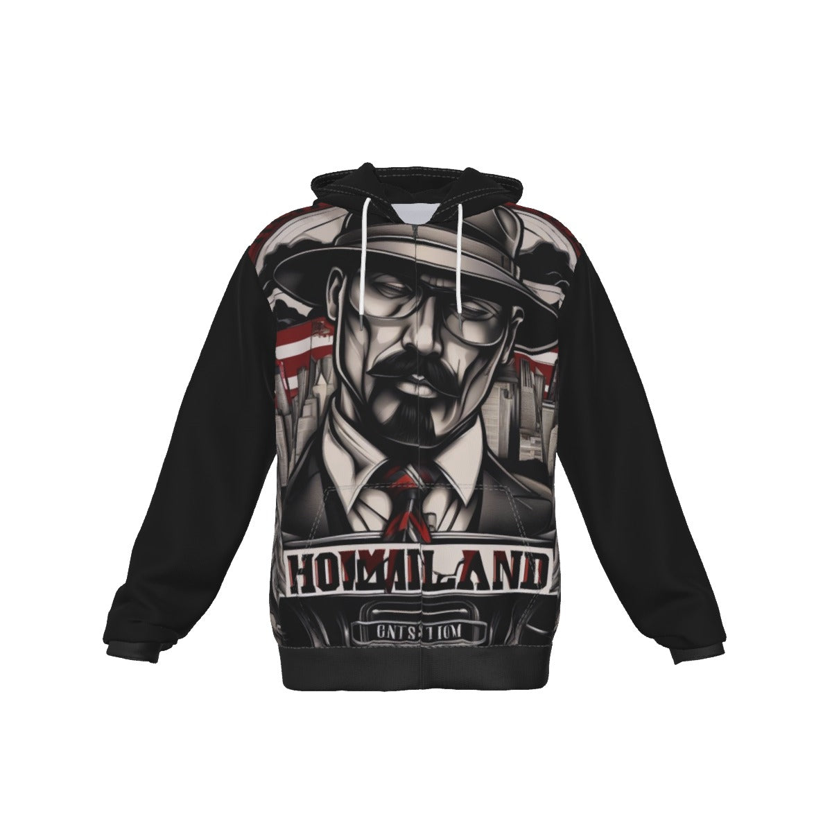 Men's Homeland All-Over Print Zip Up Hoodie With Pocket - Premium Hoodie from Craftklart.store - Just $26.99! Shop now at Craftklart.store