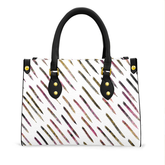 CKL Lines Women's Tote Bag With Black Handle - Premium Tote Bags from Craftklart.store - Just $32! Shop now at Craftklart.store