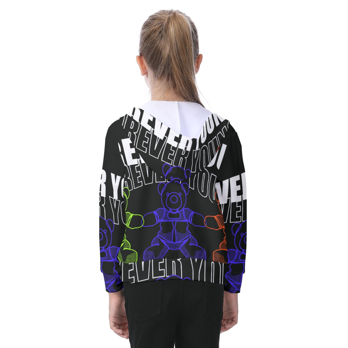 Unisex Ever You All-Over Print Kid's Zip-up Hoodie With Patch Pocket - Premium Hoodie from Craftklart.store - Just $28! Shop now at Craftklart.store