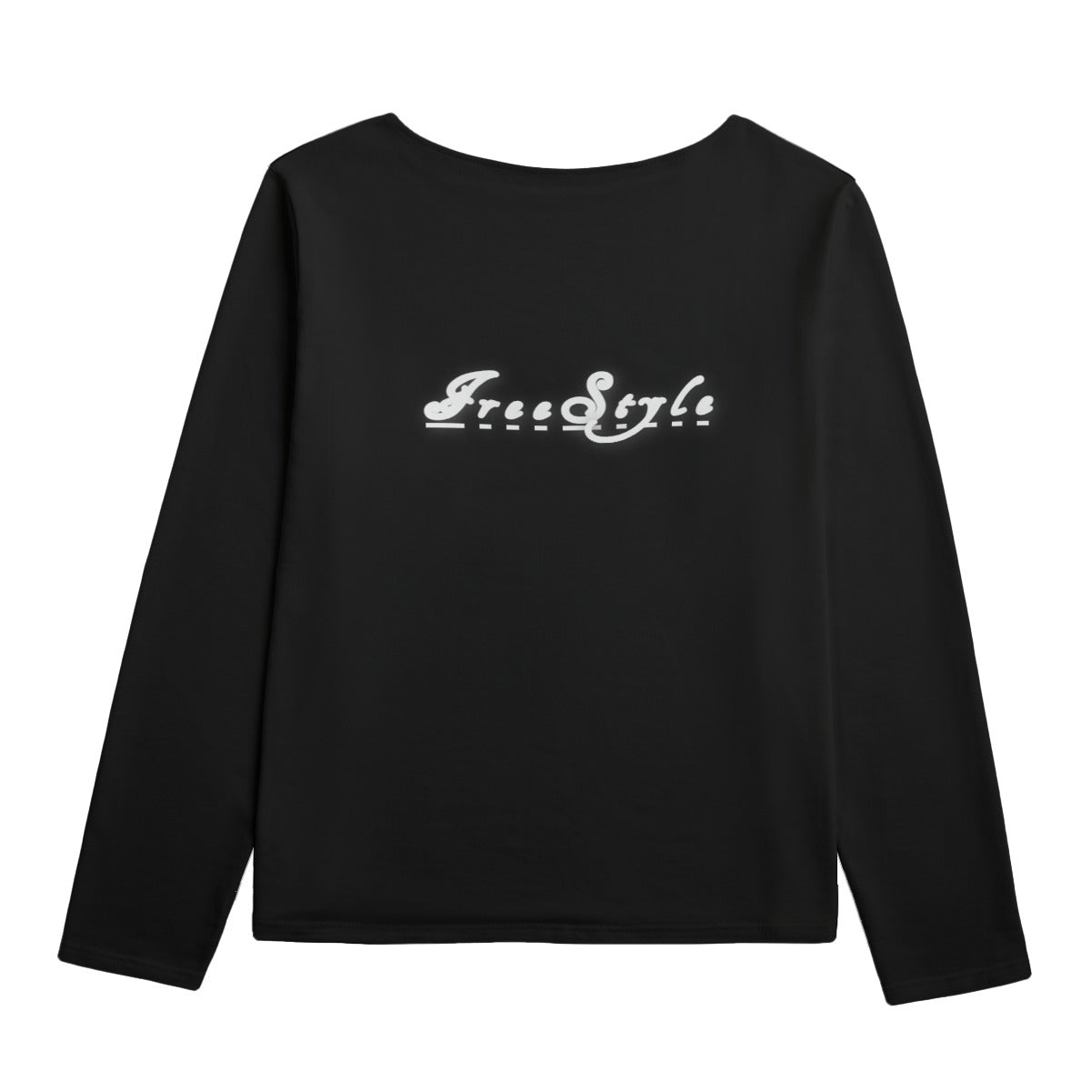 Women's Boat Neckline Sweatshirt With Chest Pocket (Black) - Premium Sweater from Craftklart.store - Just $39! Shop now at Craftklart.store