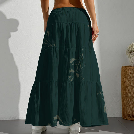 Women's Urban Night Pleated Long Skirt