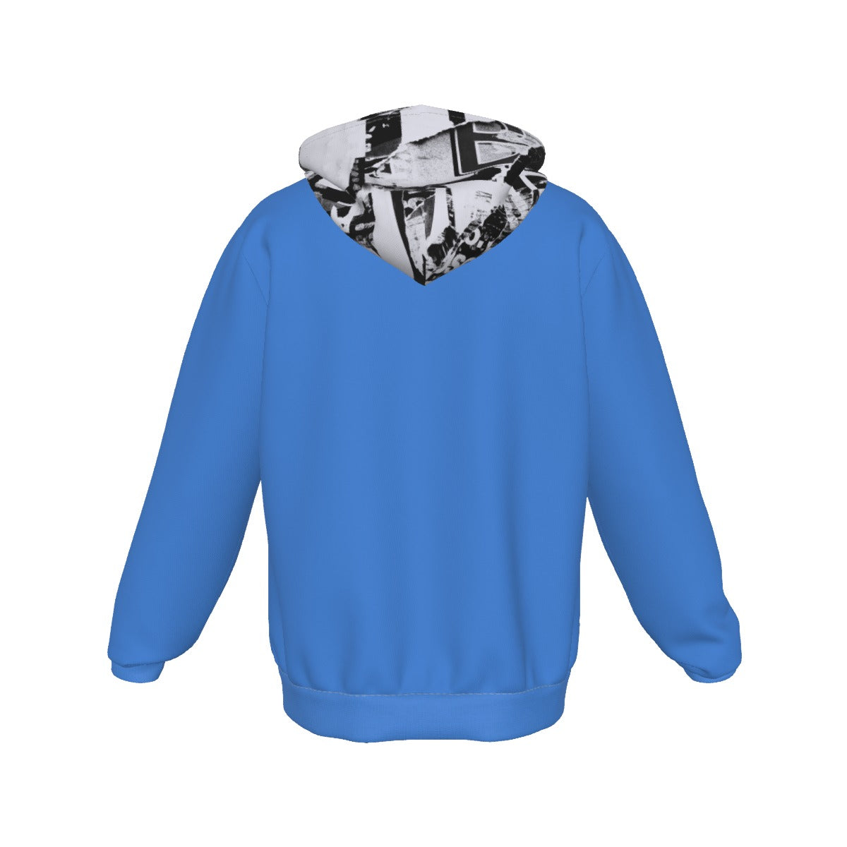 Blue All-Over Print Zip Up Hoodie With Pocket - Premium Hoodie from Craftklart.store - Just $34! Shop now at Craftklart.store