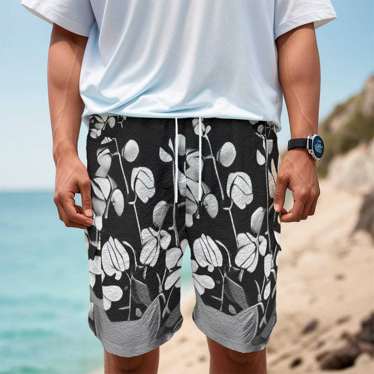 Men's Flower All-Over Print Men's Cargo Shorts - Premium Cargo Shorts from Craftklart Dropship - Just $24.99! Shop now at Craftklart.store