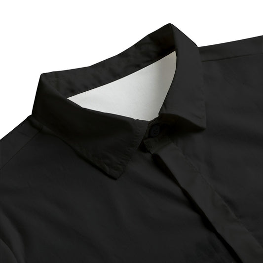 Men's (AOP) Cotton Lapel Collar Shirt With Concealed Placket 1 (White)