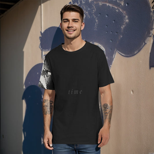 Time (AOP) Men's O-Neck T-Shirt - Premium T-Shirt from Craftklart.store - Just $30! Shop now at Craftklart.store