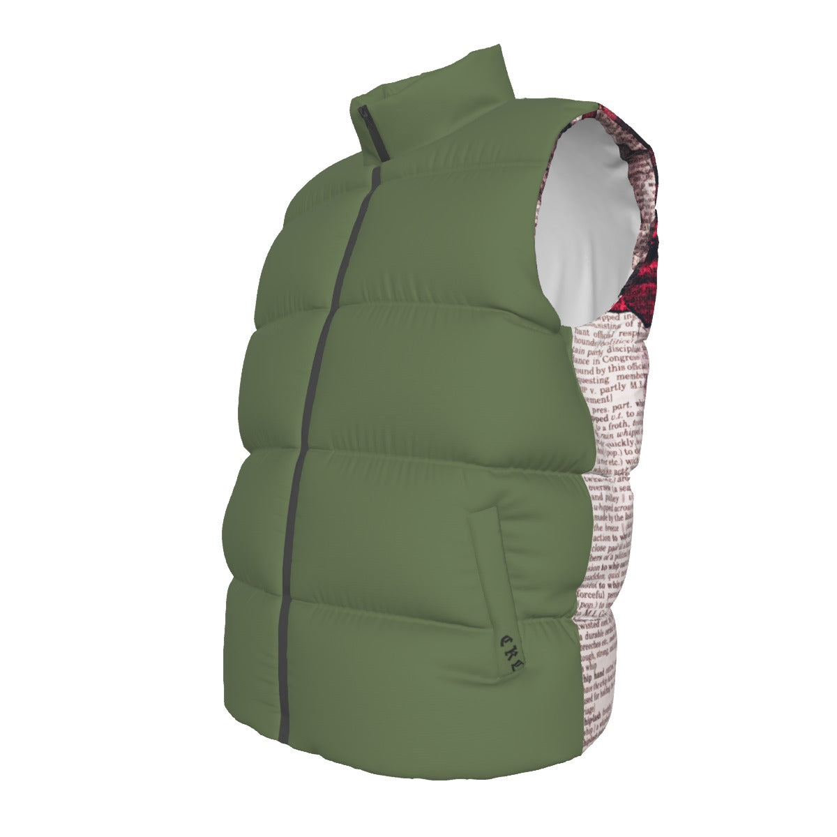 CKL (AOP) Unisex Down Vest - Premium Vest from Craftklart.store - Just $75! Shop now at Craftklart.store