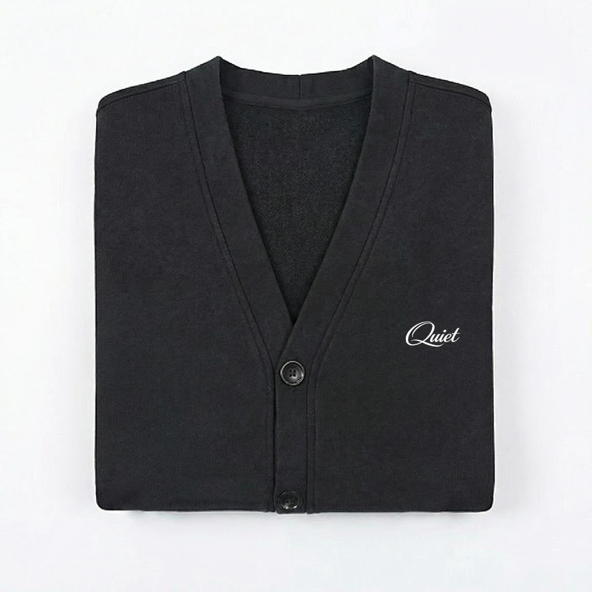 Men's relaxed cotton cardigan jacket with button front, in a streetwear style, featuring a 360GSM fabric from Urban Fashion & Streetwear.