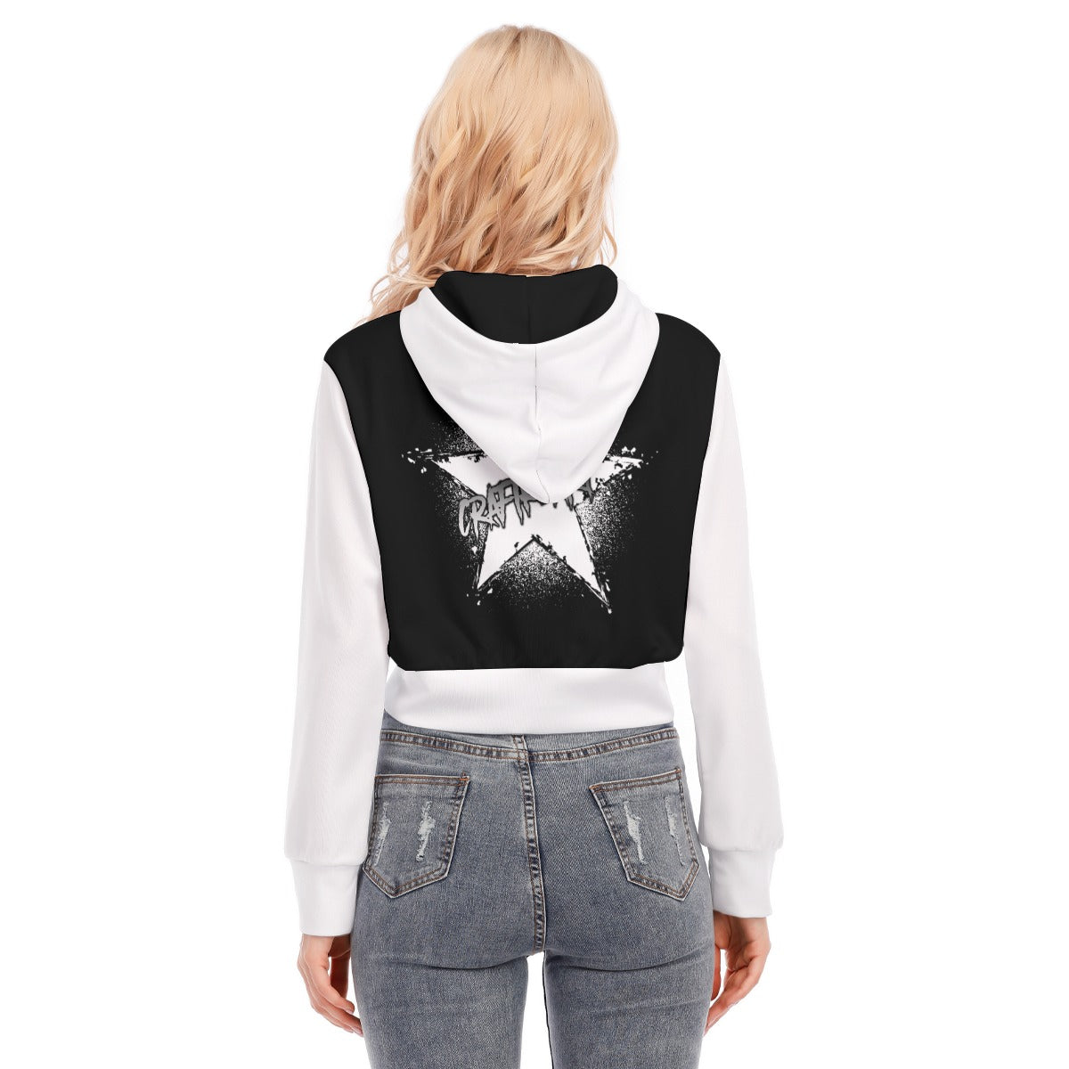 Craftklart Women's Crop Top Hoodie With Zipper Closure - Premium Hoodie from Craftklart.store - Just $29.99! Shop now at Craftklart.store