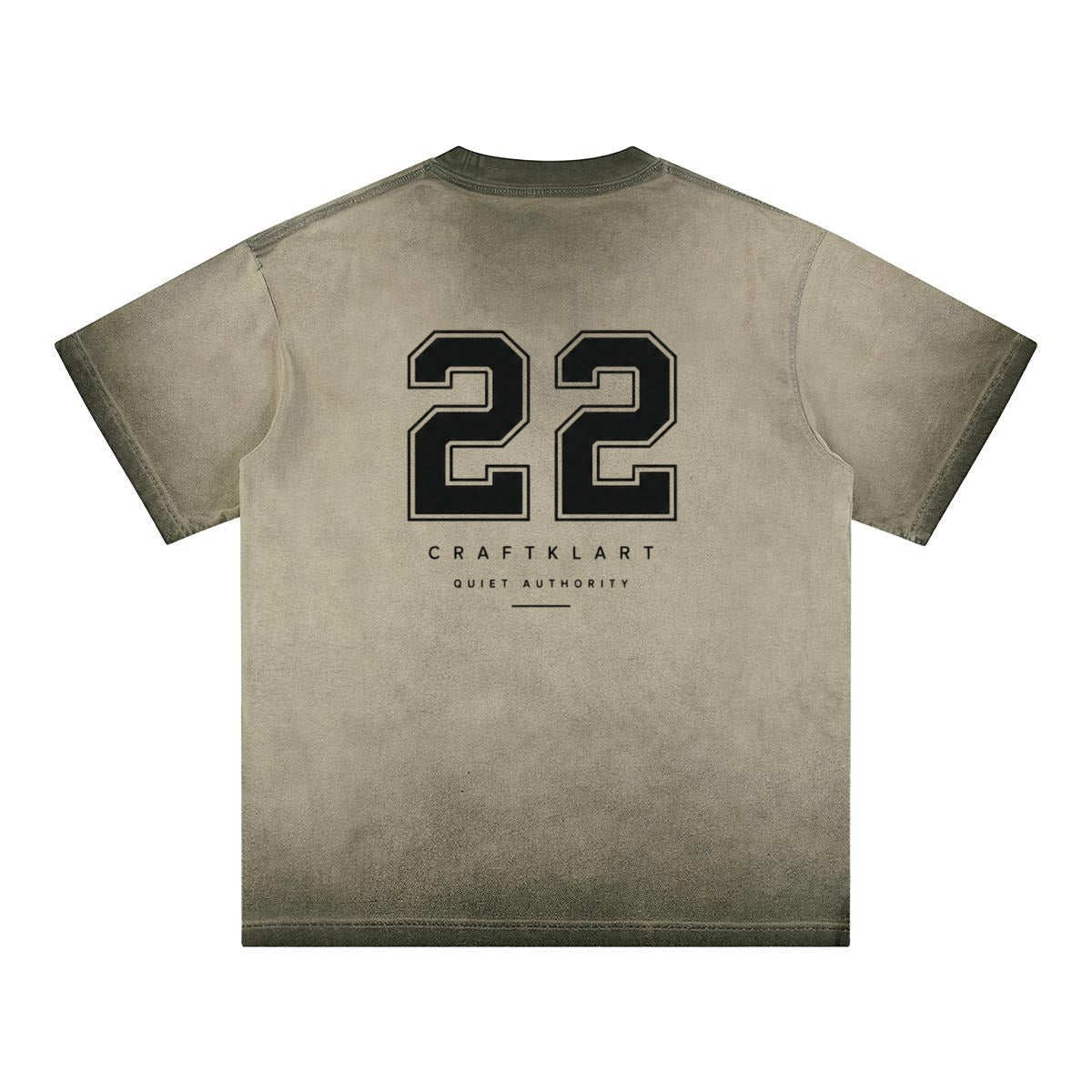 22 Heavyweight Washed Tee — Cotton DTG