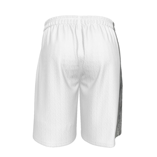 White All-Over Print Unisex Short Pants | 310GSM Cotton - Premium Shorts from Craftklart.store - Just $49.98! Shop now at Craftklart.store