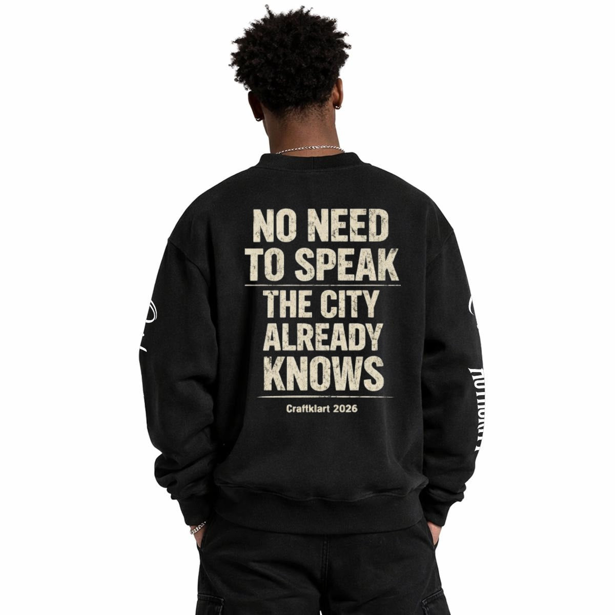 Craftklart men's button-front cotton cardigan jacket with 360GSM streetwear style, featuring a cozy knit and casual design.