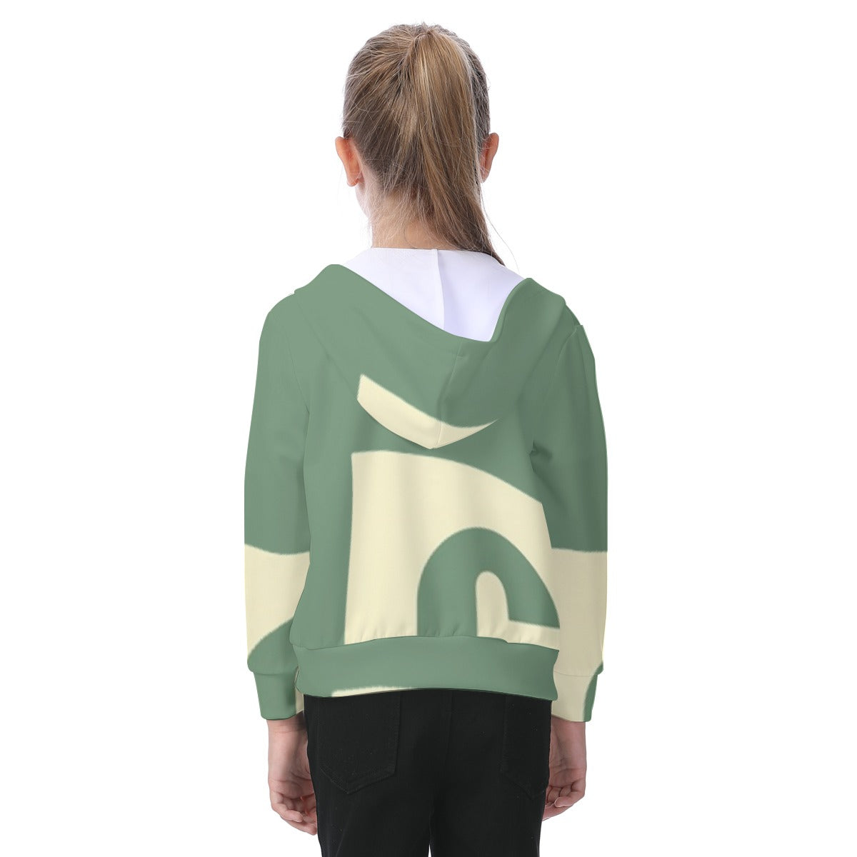 Greener All-Over Print Kid's Zip-up Hoodie With Patch Pocket - Premium Kids clothes from Craftklart.store - Just $36.38! Shop now at Craftklart.store