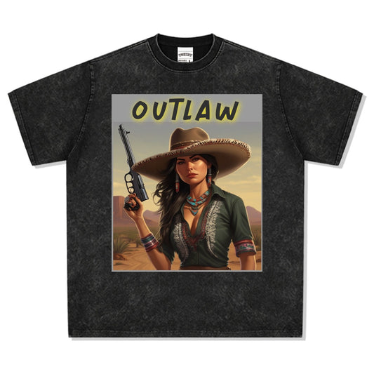 Unisex Outlaw Heavyweight T-shirt - Premium T-Shirt from Craftklart.store - Just $22! Shop now at Craftklart.store