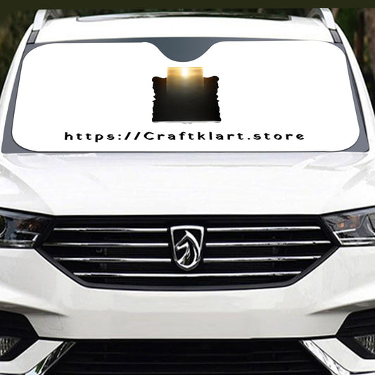 Windshield Sunshade UV Protection, Foldable | 137cm - Premium Windshield from Yoycol - Just $22! Shop now at Craftklart.store