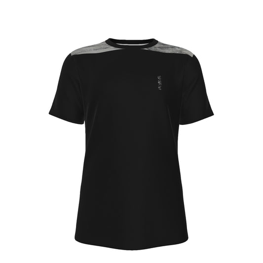 Black All-Over Print Men's O-Neck T-Shirt | 190GSM Cotton - Premium T-shirt from Craftklart.store - Just $30.56! Shop now at Craftklart.store