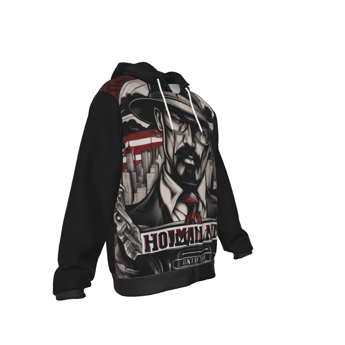 Men's Homeland All-Over Print Zip Up Hoodie With Pocket - Premium Hoodie from Craftklart.store - Just $26.99! Shop now at Craftklart.store