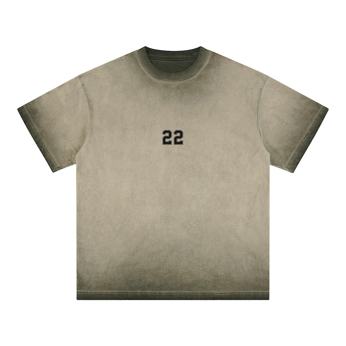 22 Heavyweight Washed Tee — Cotton DTG