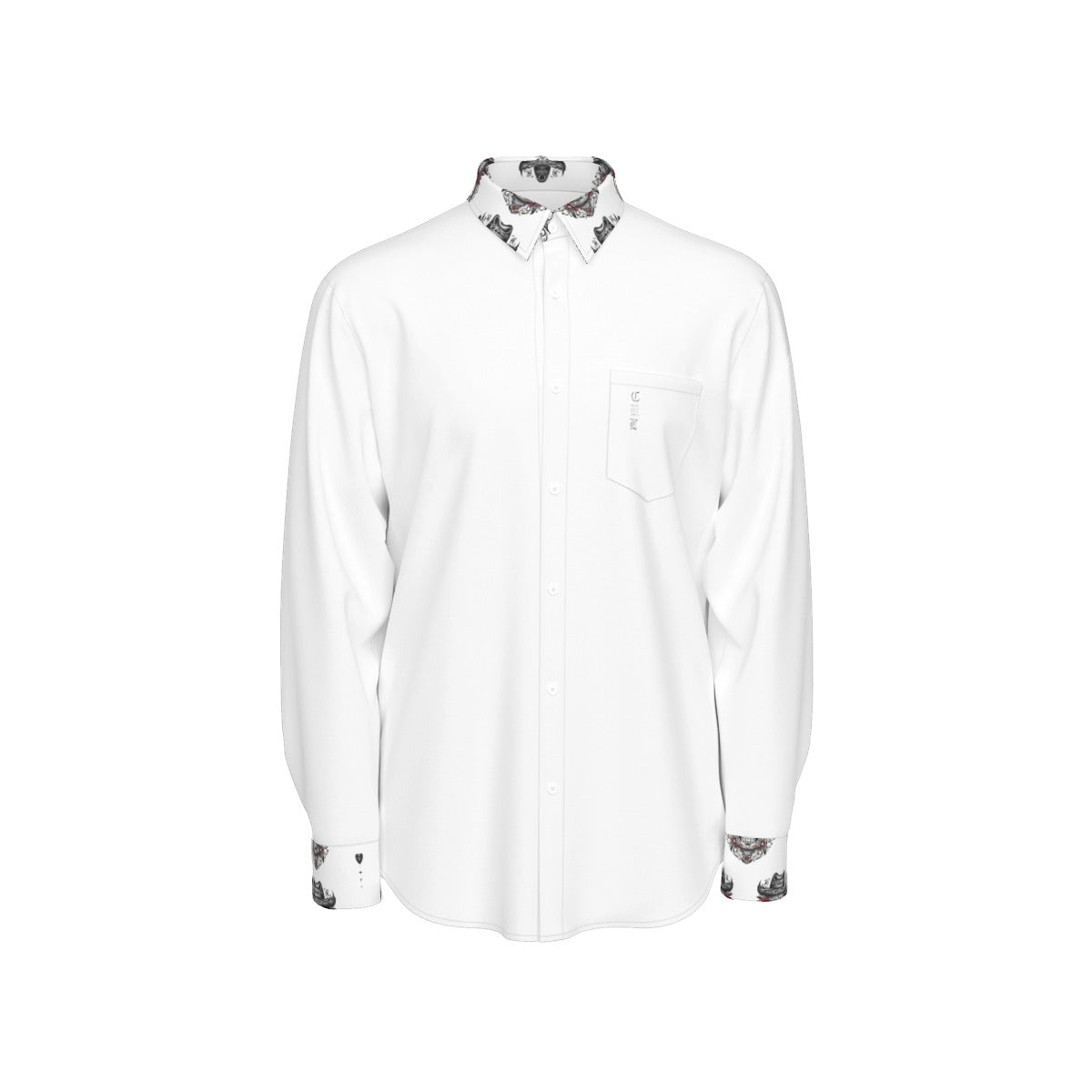 CKL Contrast Wanted Men's Long Sleeve Shirt - Premium Shirt from Craftklart.store - Just $68.96! Shop now at Craftklart.store