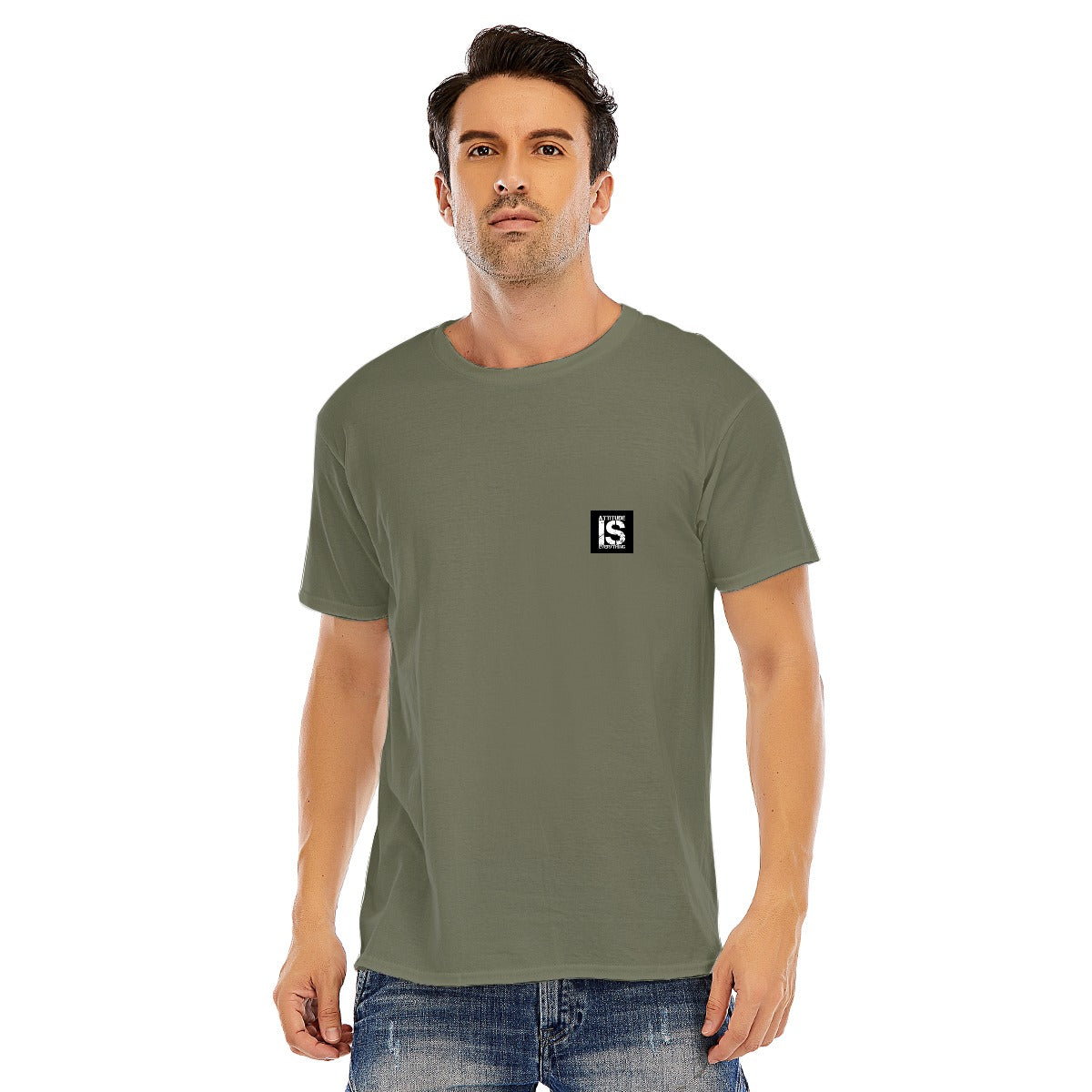 Men's Summer Cotton O-neck Short Sleeve T-shirt
