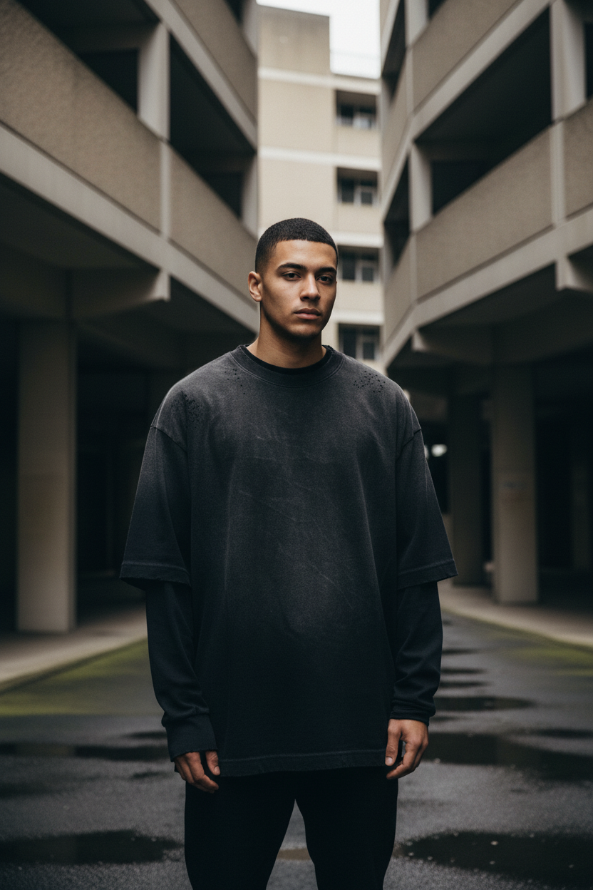 West Coast UNSEEN Washed Vintage Long-Sleeve Tee
