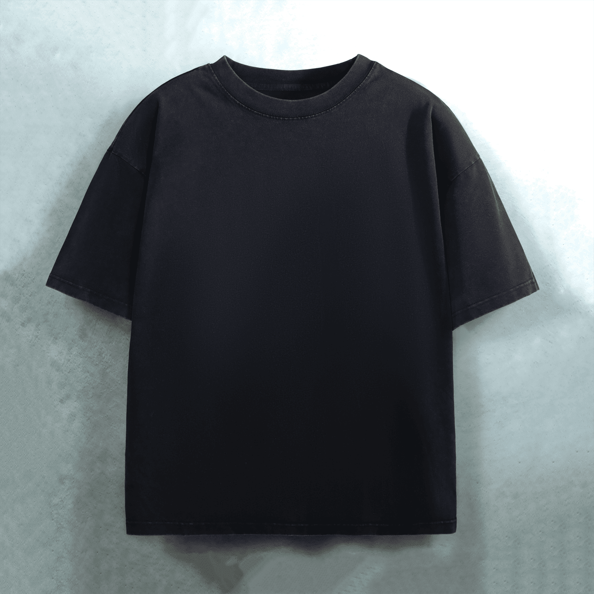 Urban Fashion Craftklart oversized printed T-shirt with heavyweight snow-wash finish, 300GSM, casual streetwear style.