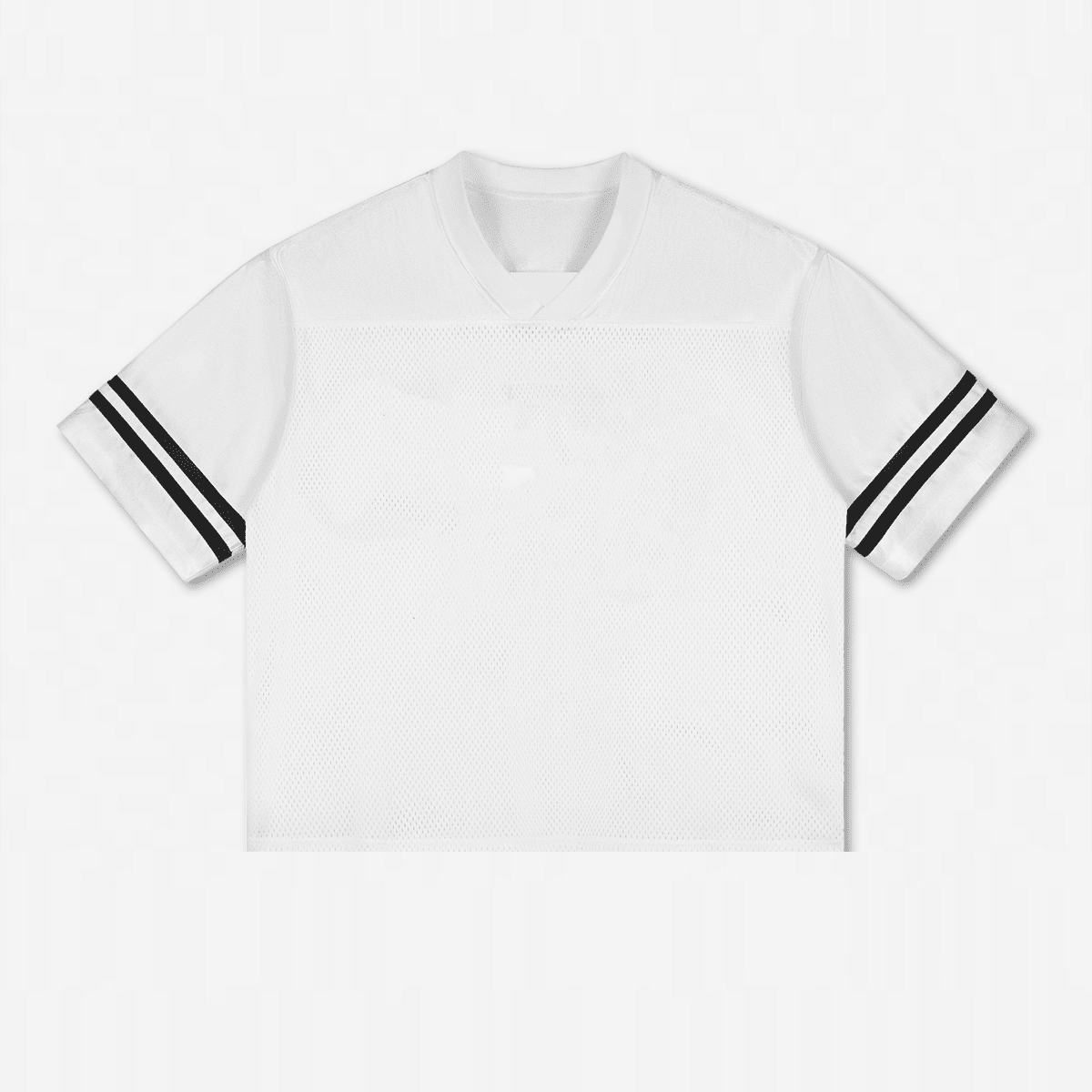 Urban Fashion & Streetwear contrast cut-out V-neck T-shirt, oversized fit, 240GSM, black color, casual streetwear style.