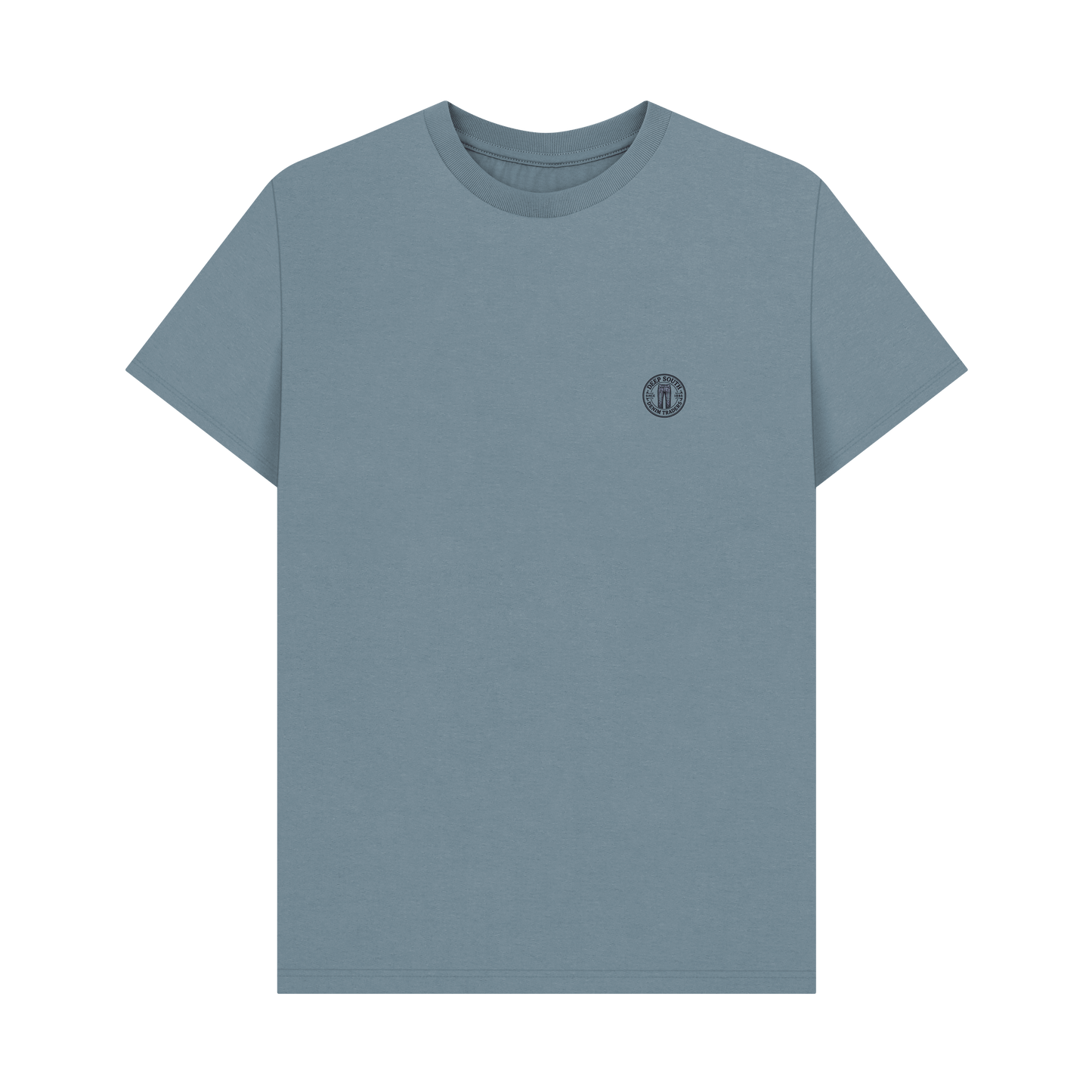 Stone Blue Printed T-shirt Front