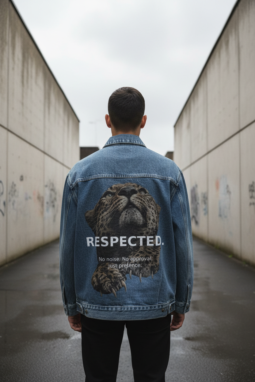 Vintage Wash Zip Up Denim Jacket