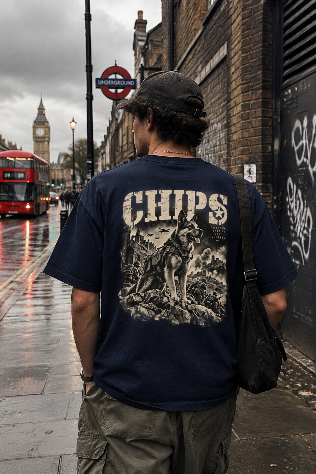 War Dogs Oversized Cotton T-Shirt