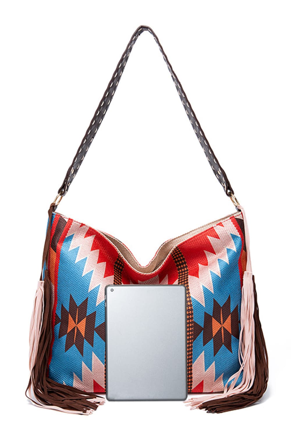 Geometric Canvas Tote Bag - Premium Crossbody Bag from Trendsi - Just $29.75! Shop now at Craftklart.store