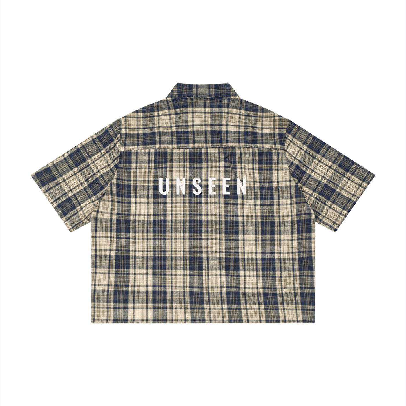 Unisex Plaid Boxy Short Sleeve Shirt